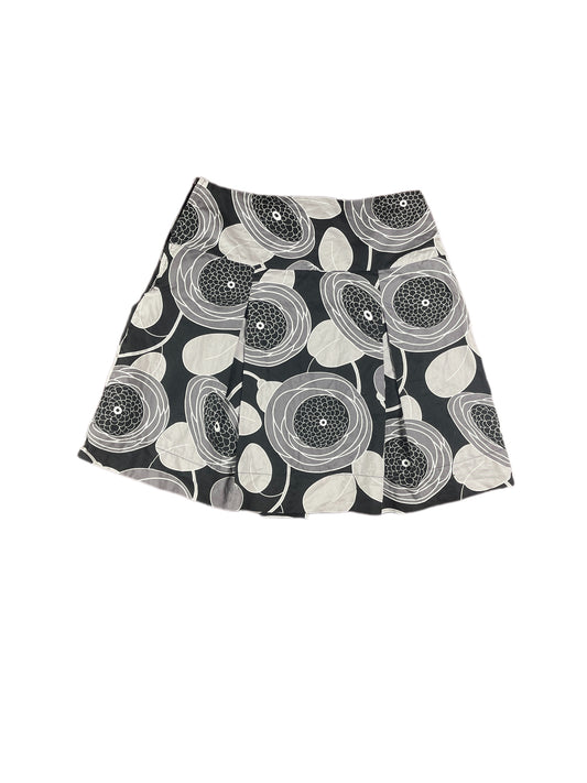 Fransa Midi Skirt Floral Pattern Black Gray - M