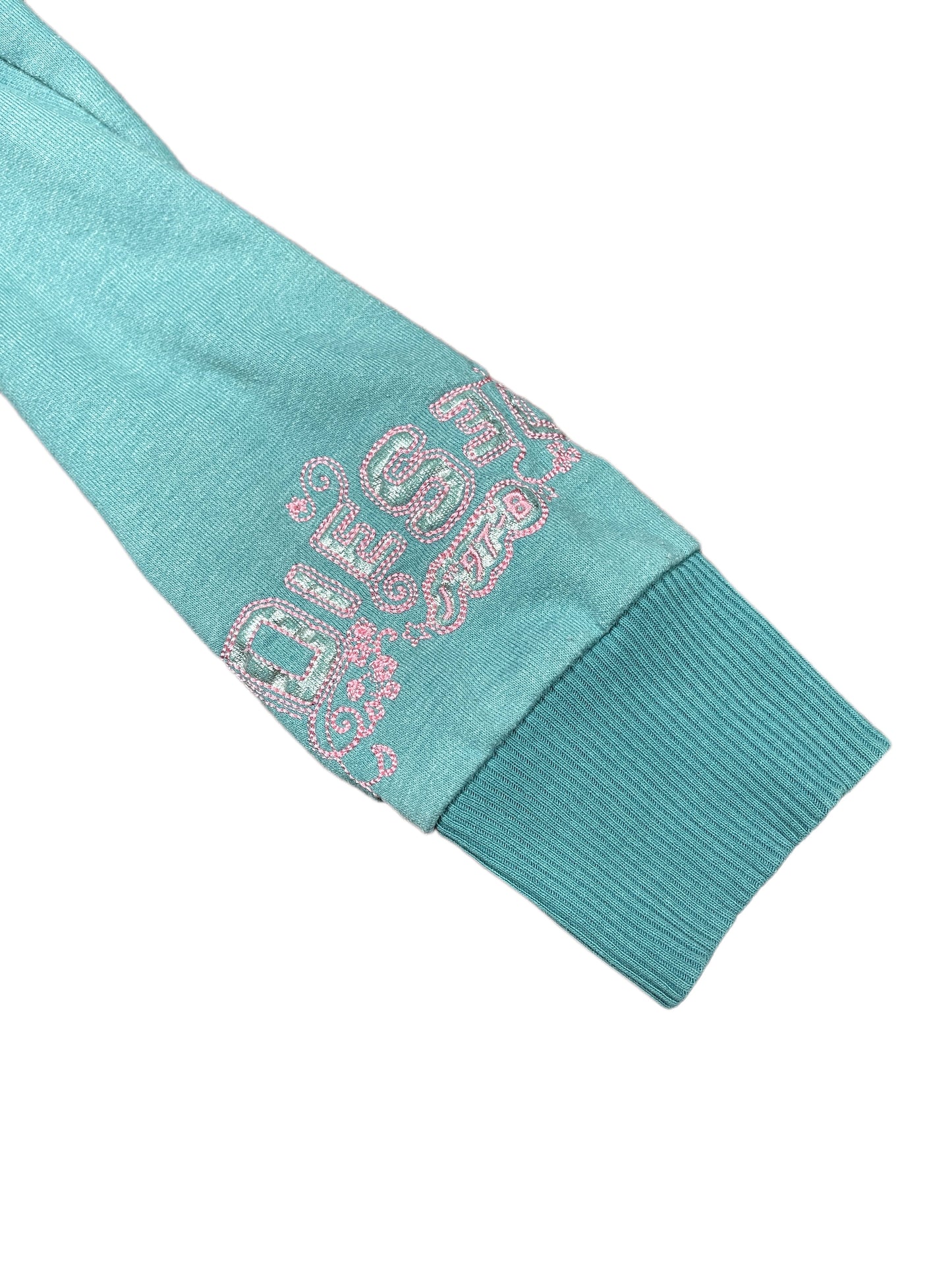 Y2k Diesel Zip Sweatshirt Turquoise - M