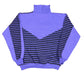 Vintage Zip Sweatshirt Purple Black - M