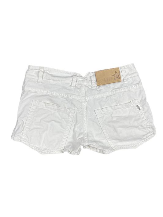 Y2k UP Denim Shorts White - XS