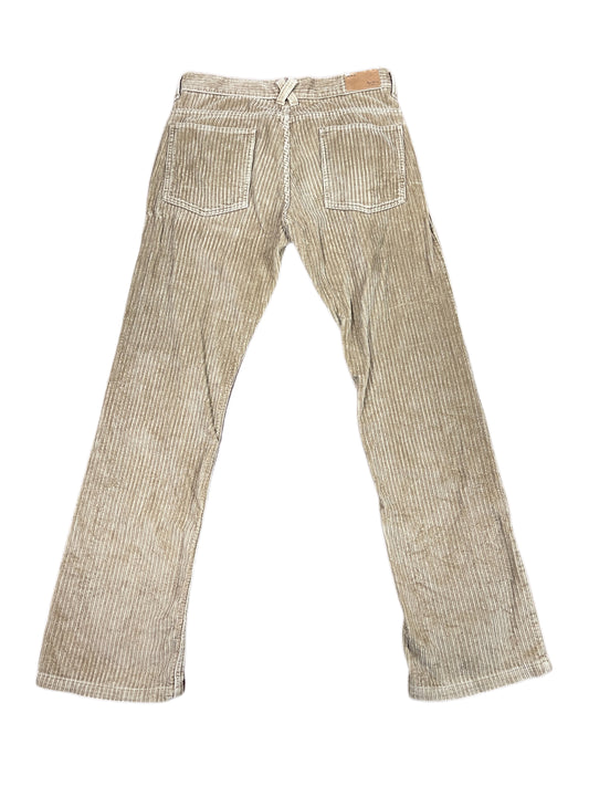Y2k Pepe Jeans Corduroy Bootcut Pants Beige - M