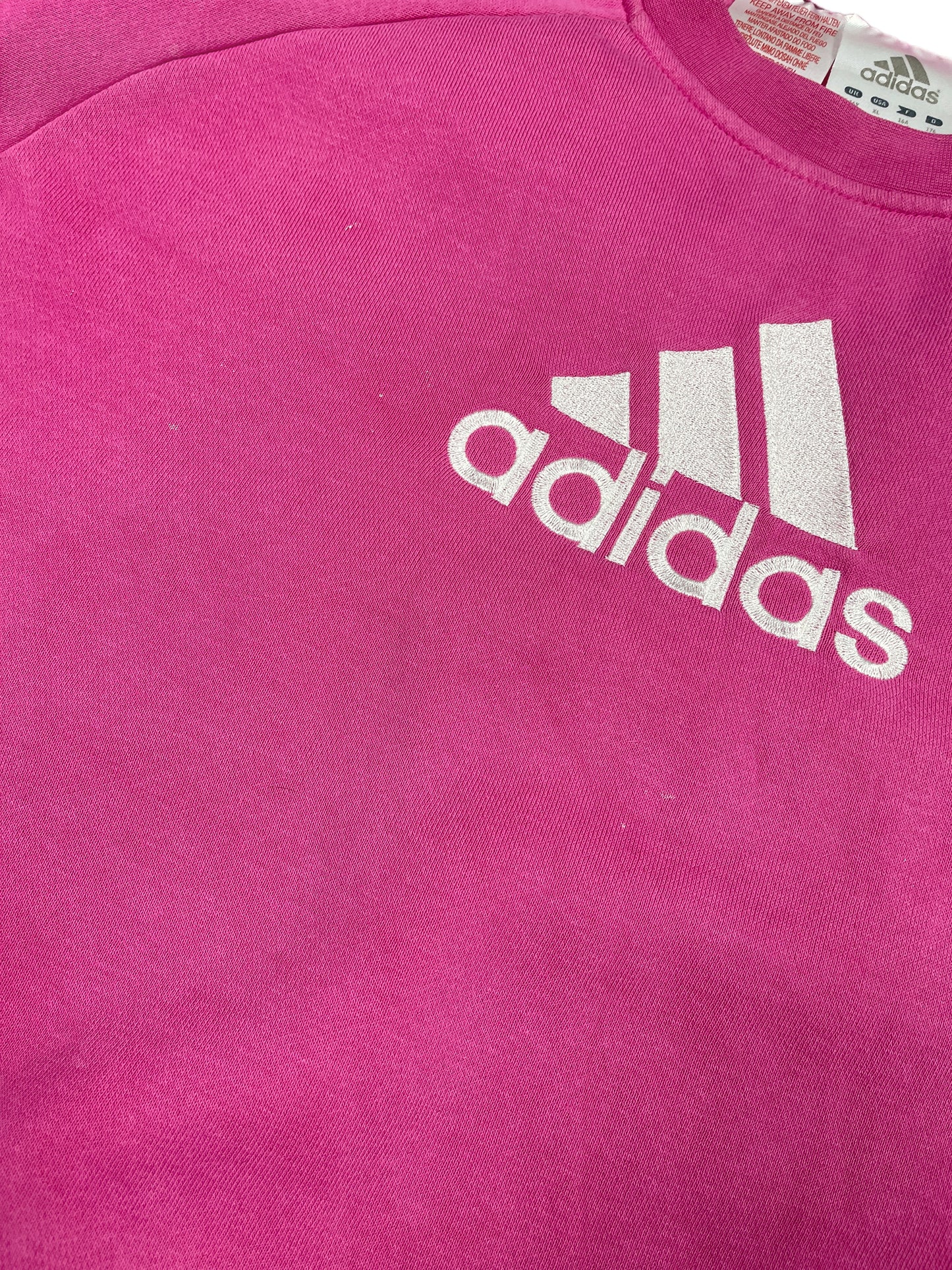 Y2k Adidas 2009 Sweatshirt Pink - S