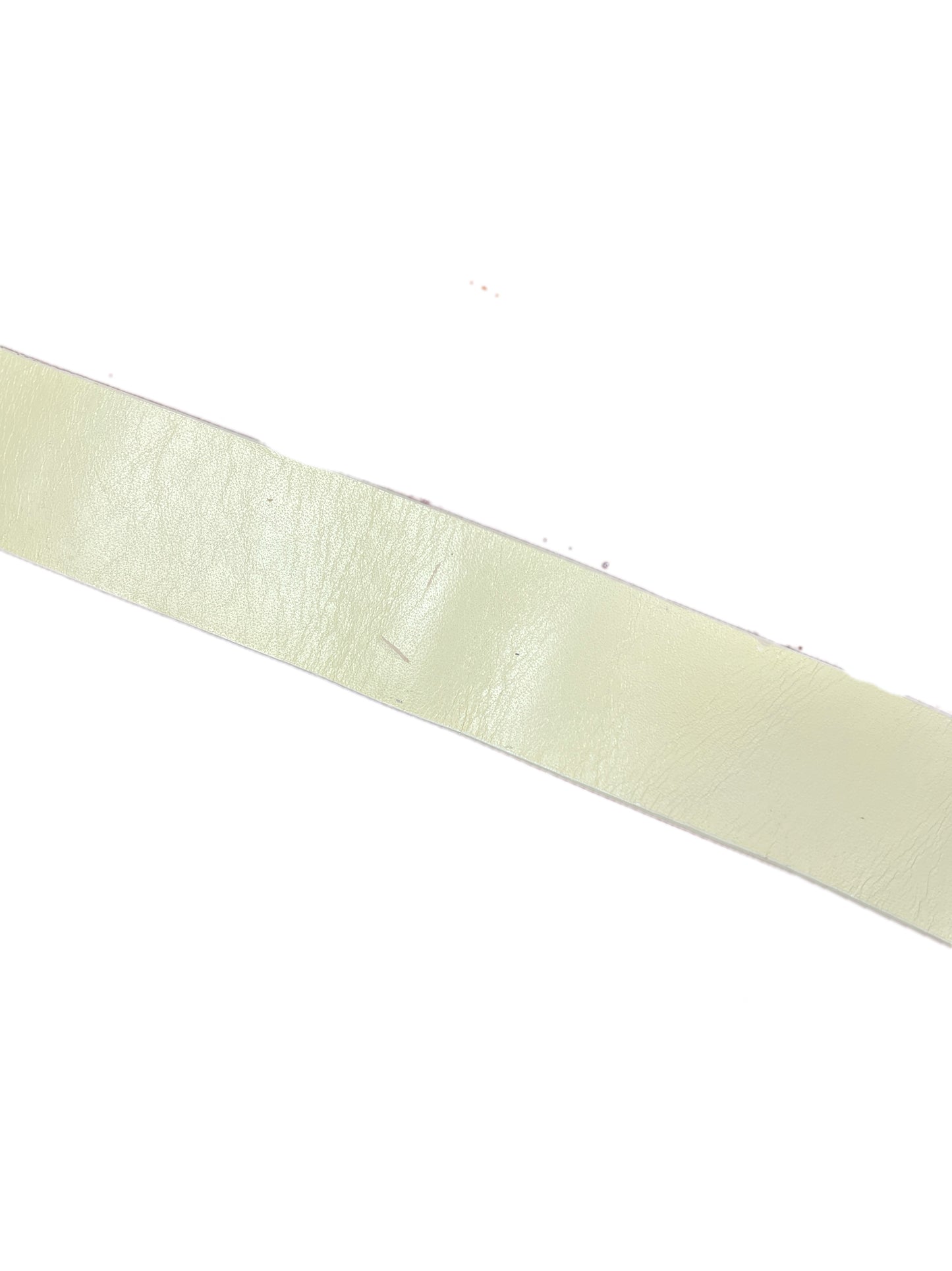 Y2k Playboy Leather Plug Belt Beige 2004