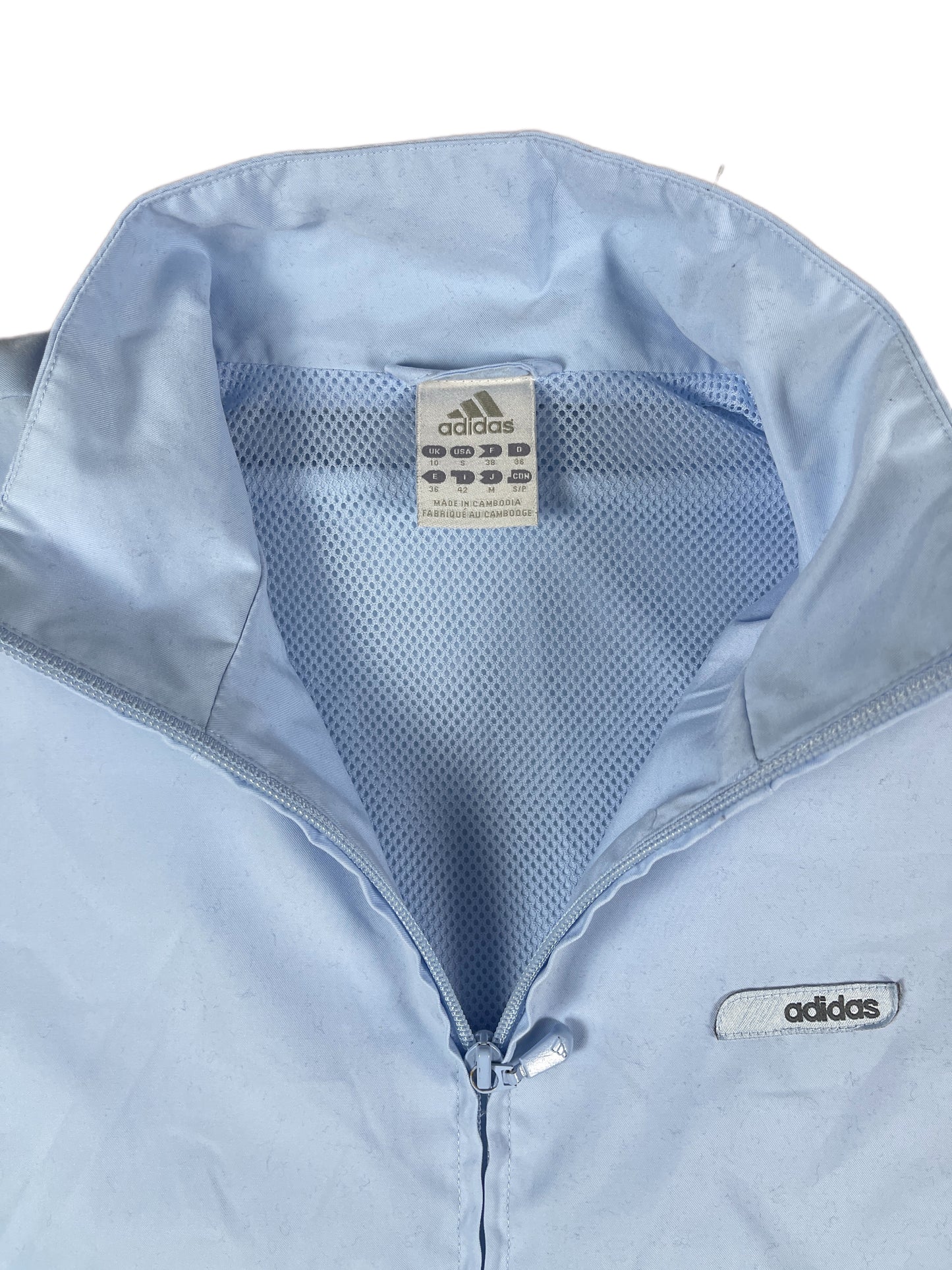Y2k Adidas 2005 Track Jacket Baby Blue - S