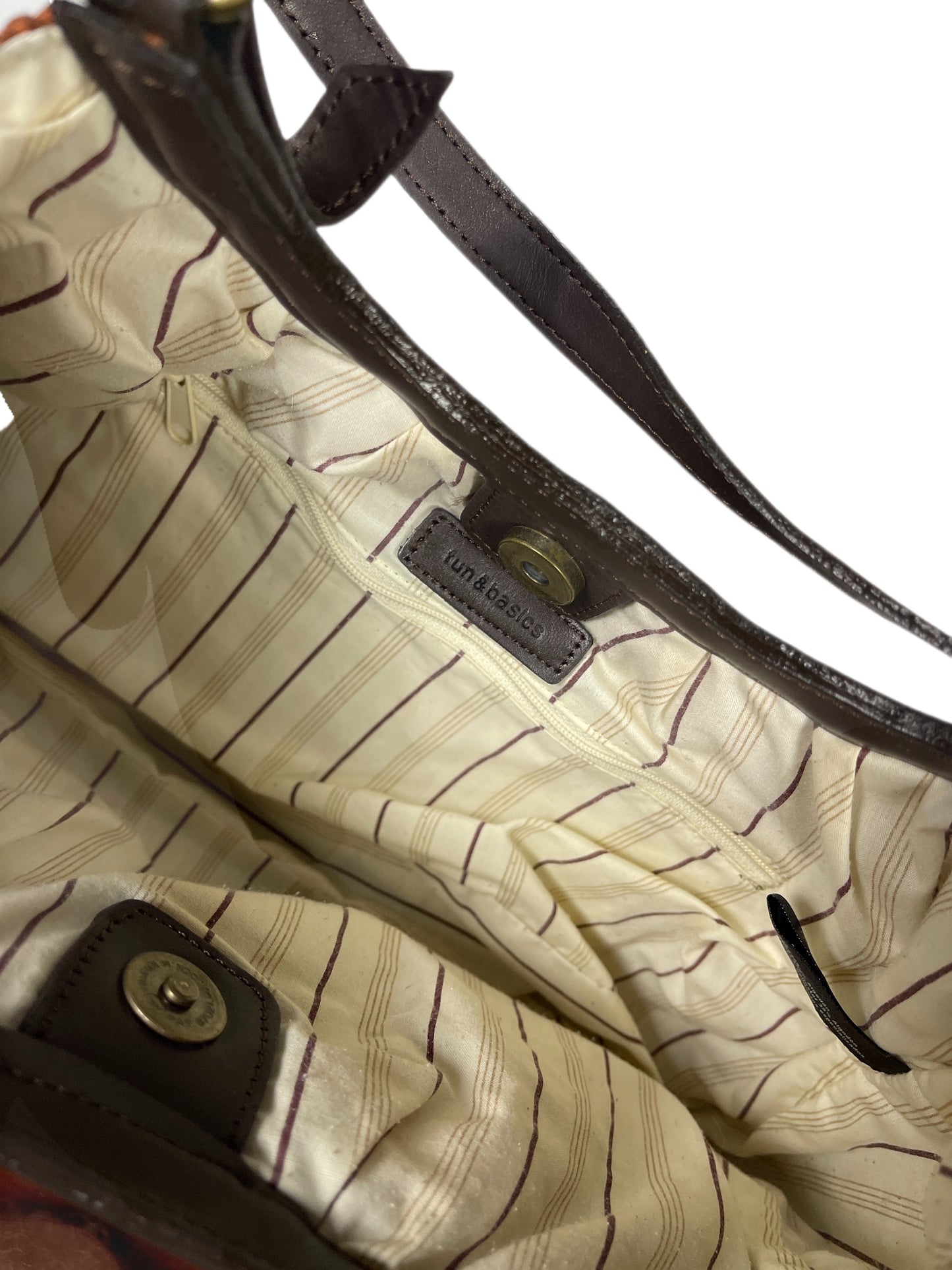 Y2k Fun & Basics Shoulder Bag Brown Red