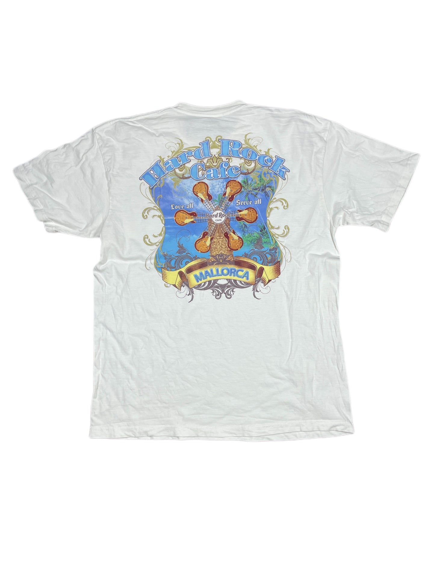 Y2k Hard Rock Cafe Mallorca T-Shirt White - XL