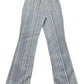Y2k Mac Flared Pants Striped Blue - XL