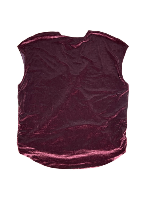 Ralph Lauren Green Label Sleeveless Top Velvet Bordeaux - L