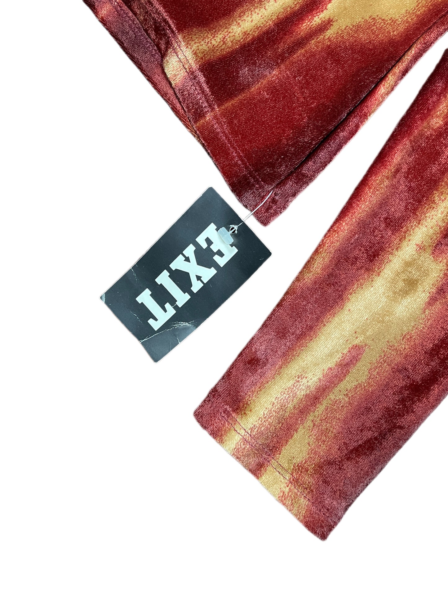 Y2k Exit Long Sleeve Top Red Shades - M