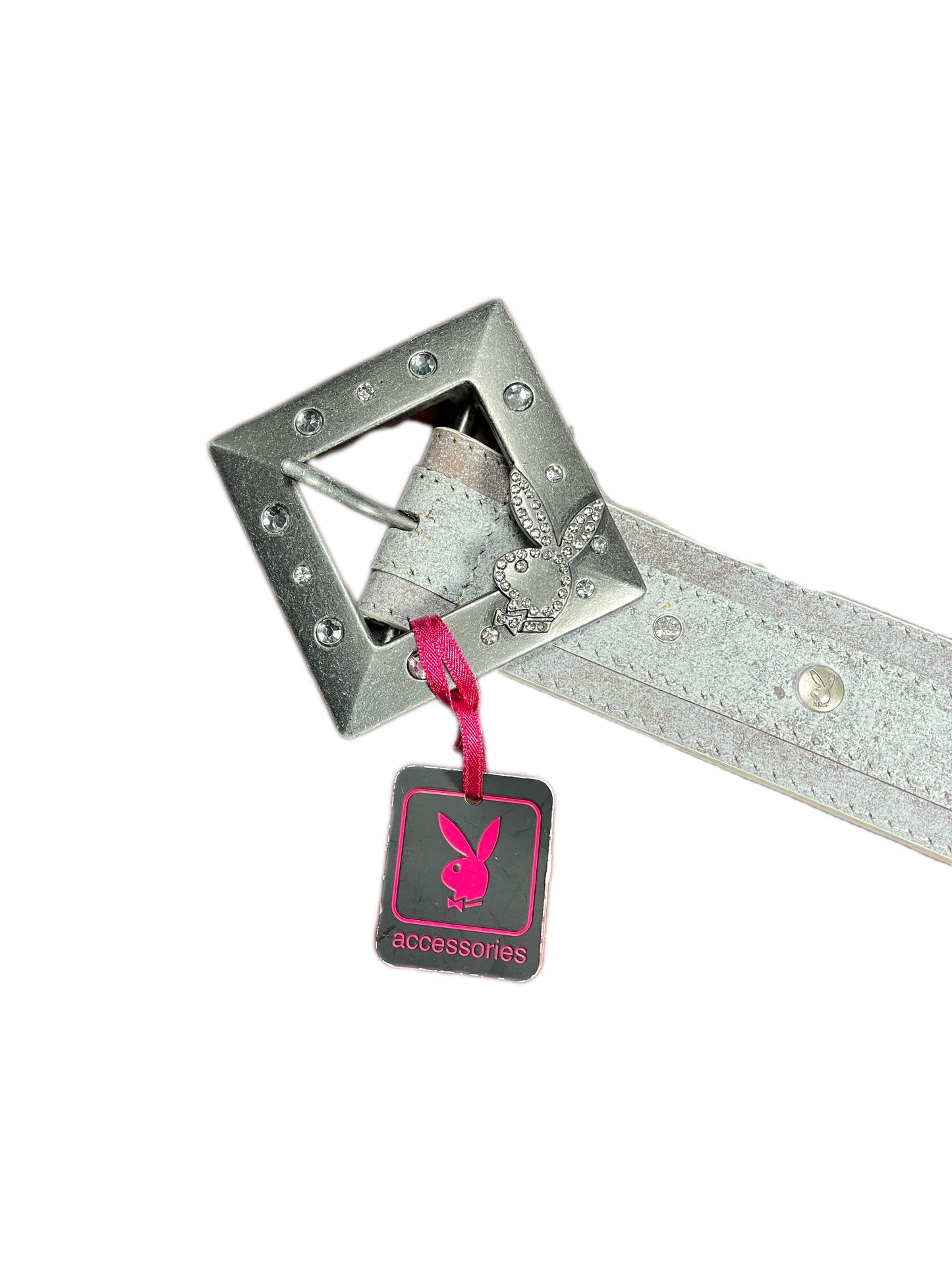 Y2k Playboy Belt Gray Purple 2004