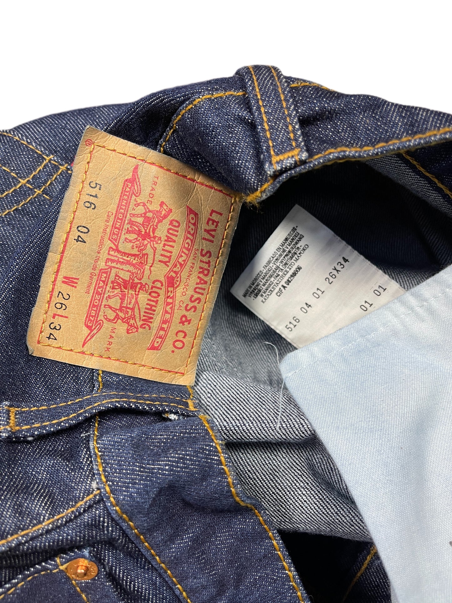 Vintage Levi's Low Waist Flared Denim Pants Blue - S