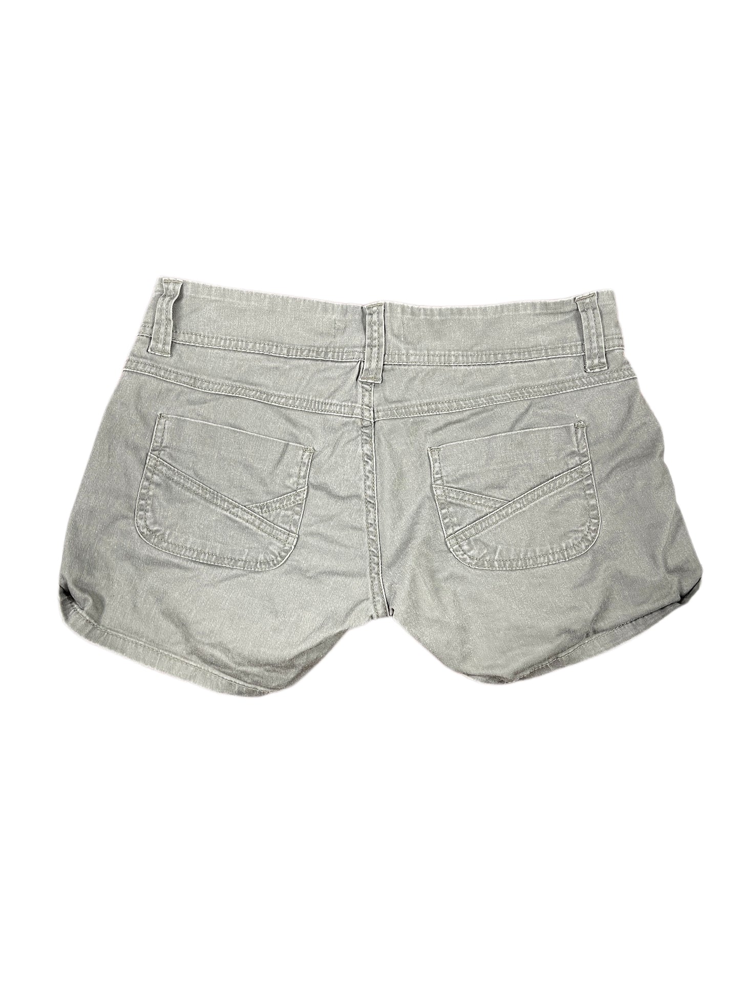 Y2k Springfield Low Waist Shorts Gray - M