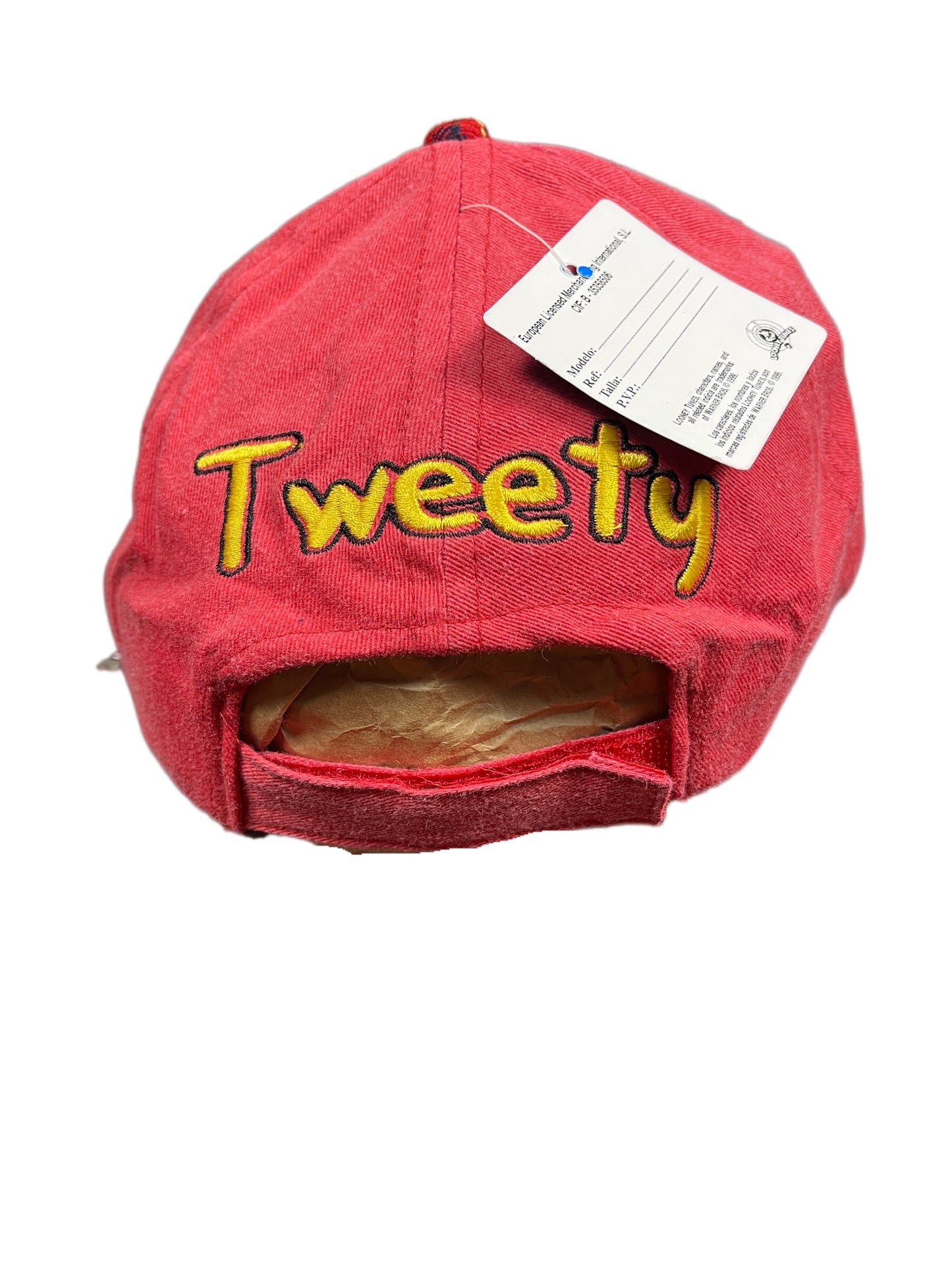 Vintage Tweety 1999 Looney Tunes Warner Bros Cap Red