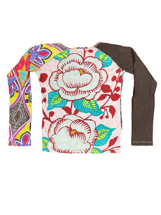 Vintage Desigual Long Sleeve Top Multicolor - XXS