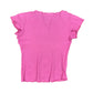 Y2k Hello Paris Short Sleeve Top Pink - M