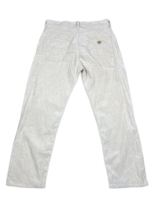 Vintage Caroche Corduroy Pants Cream - M