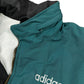 VIntage 90s Adidas Sport Jacket Black Green - XL