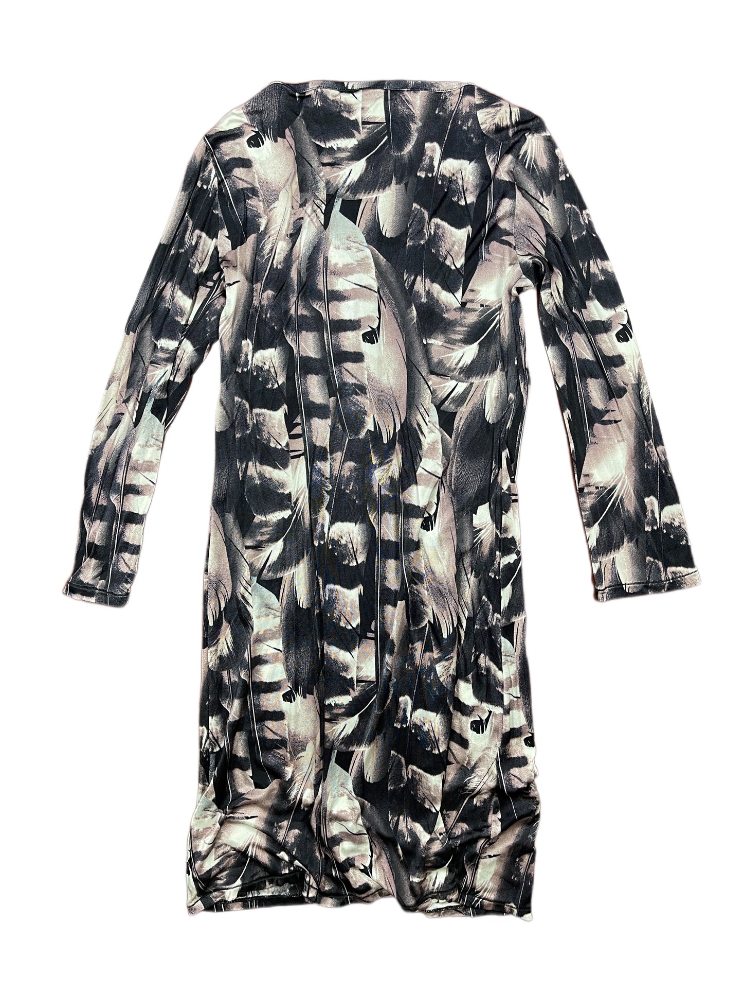 Y2k Custo Barcelona Long Sleeve Dress Black - S