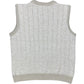 Vintage Tiessevi Sleeveless Knitted Sweatshirt Beige - L