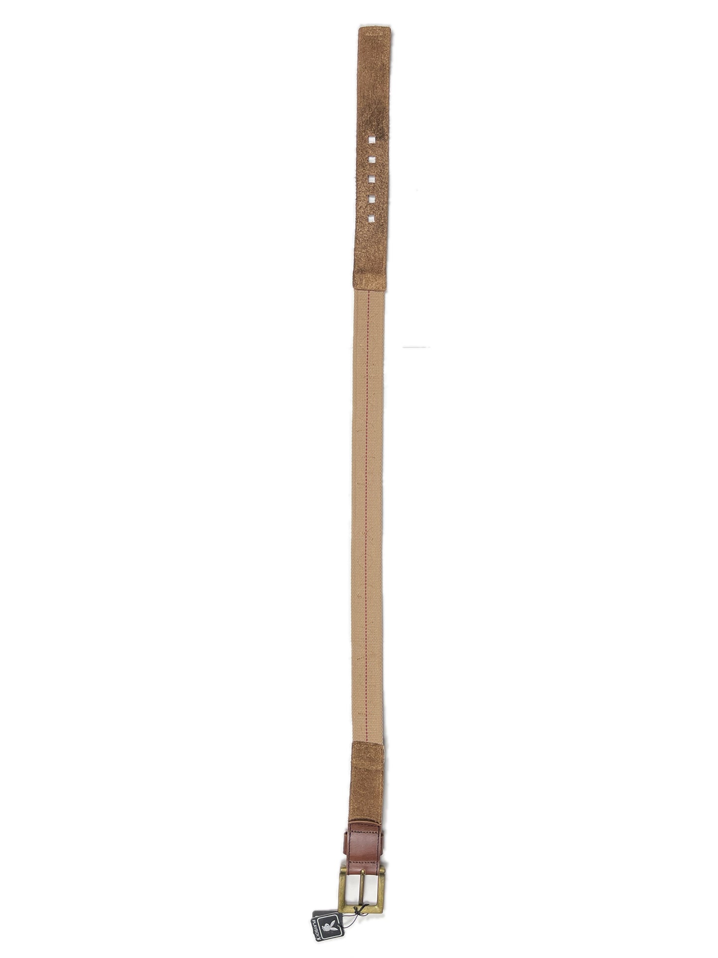 Y2k Playboy Leather Belt Brown 2004