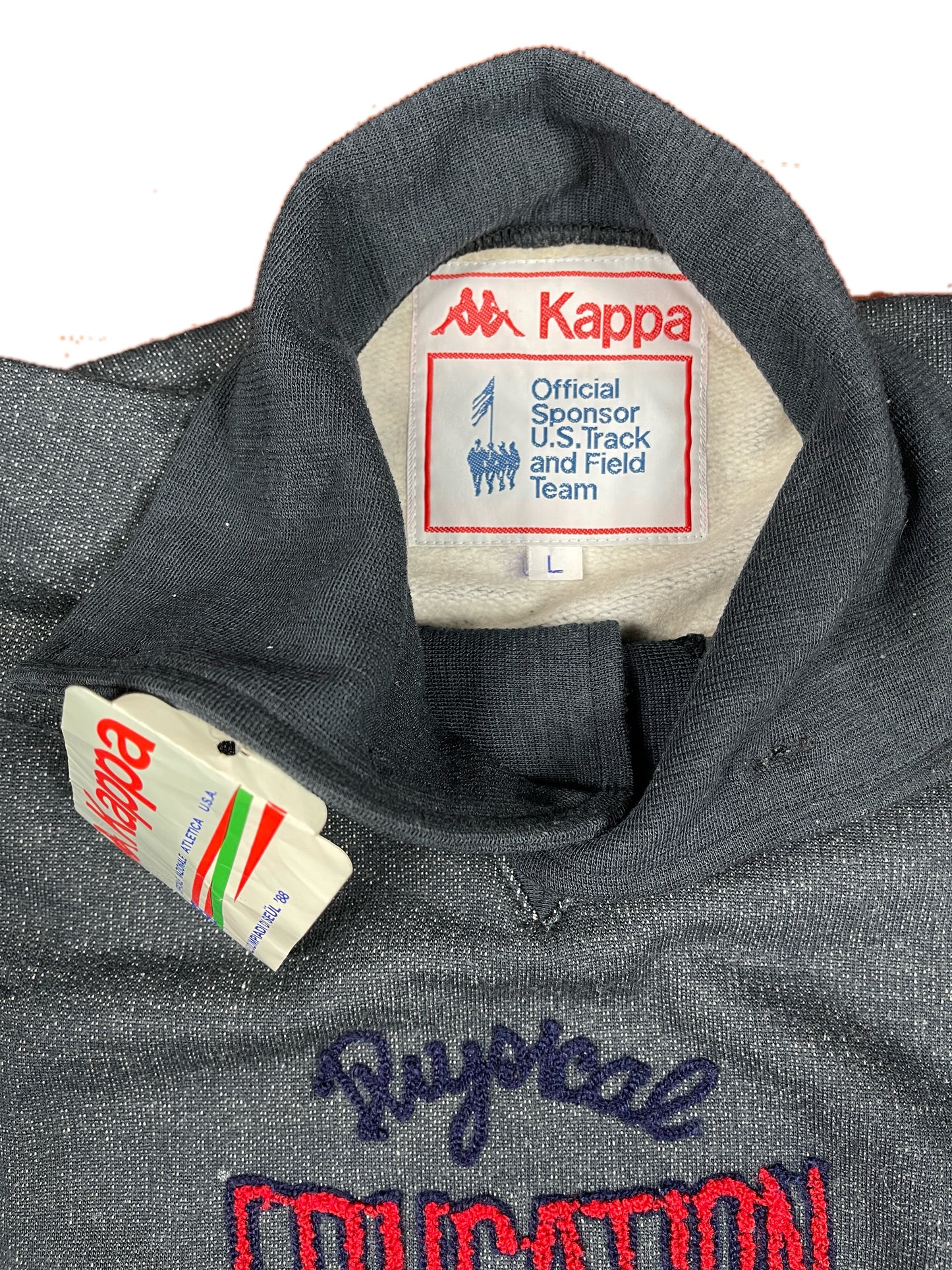 Vintage Kappa 1988 Education Olimpic Games Seül Seol Sweatshirt Gray - L