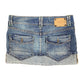 Y2k Sicko nineteen Low Waist Mini Denim Skirt Blue - M