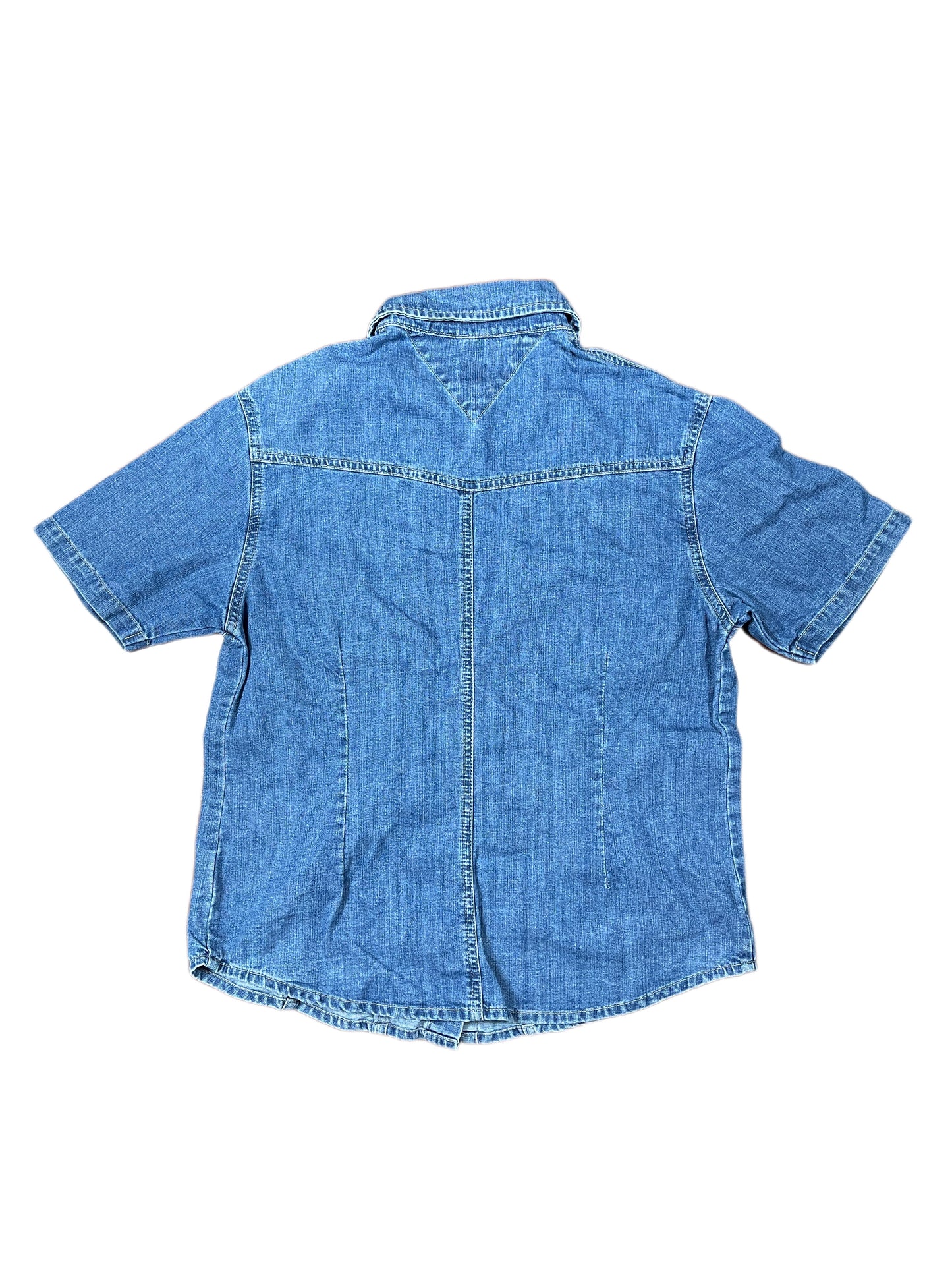 Montego Denim Short Sleeve Shirt Blue - L
