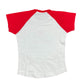 Vintage 2000s Suzuki JHK Short Sleeve Top White Red M