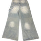 Cider Bootcut Denim Pants Gray Blue - XL