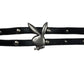 Y2k Playboy Leather Plug Belt Black