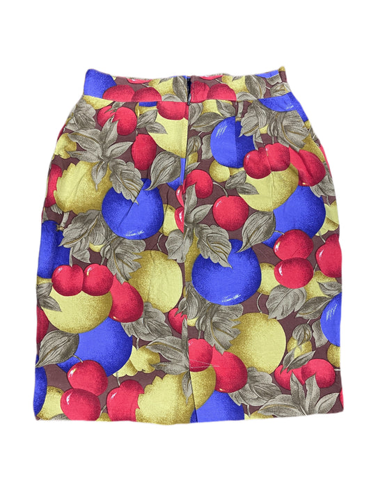 Vintage Bunte Cherry Skirt Multicolor XL
