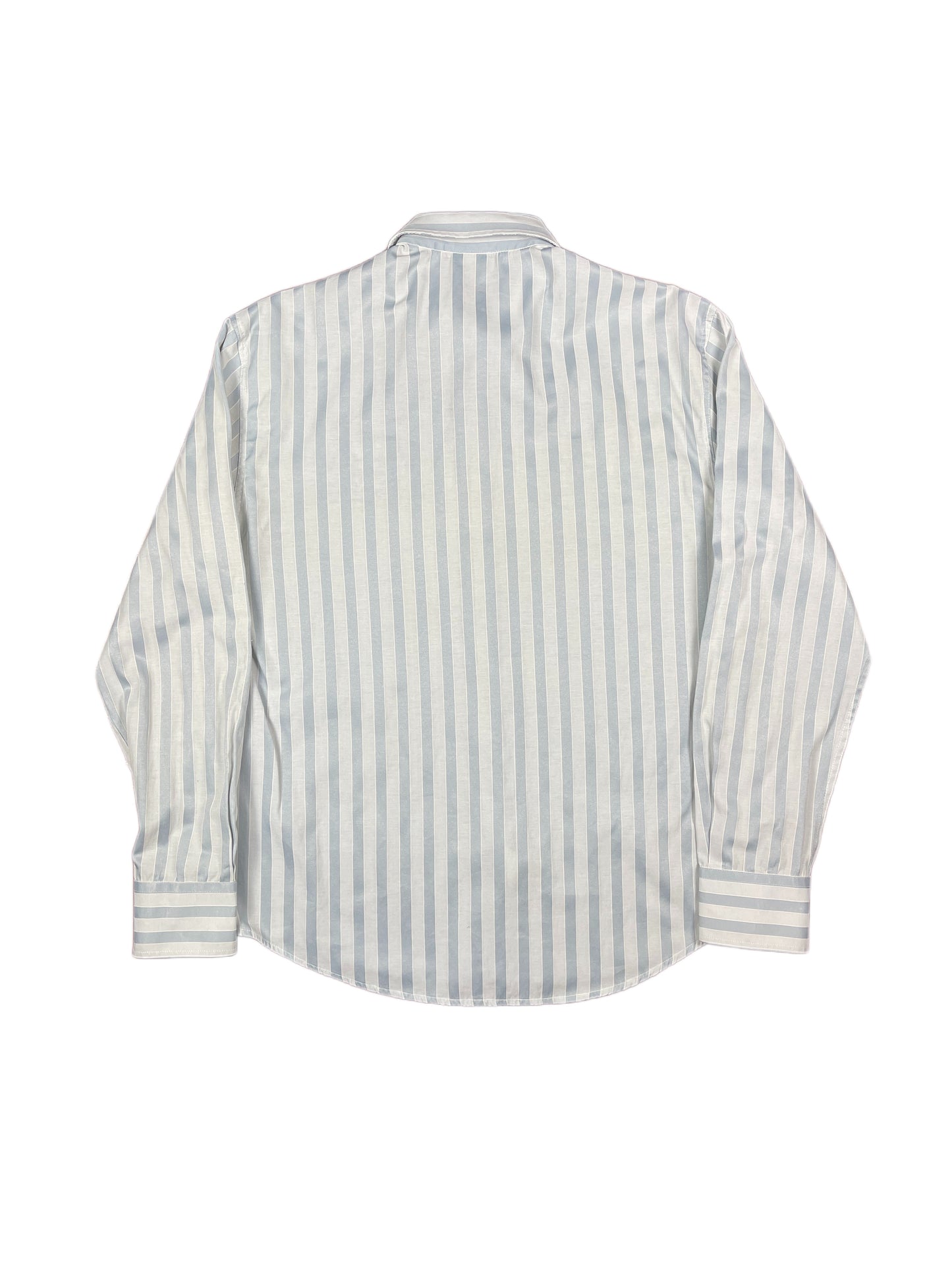 Y2k La Martina Long Sleeve Shirt Metalic Blue - L