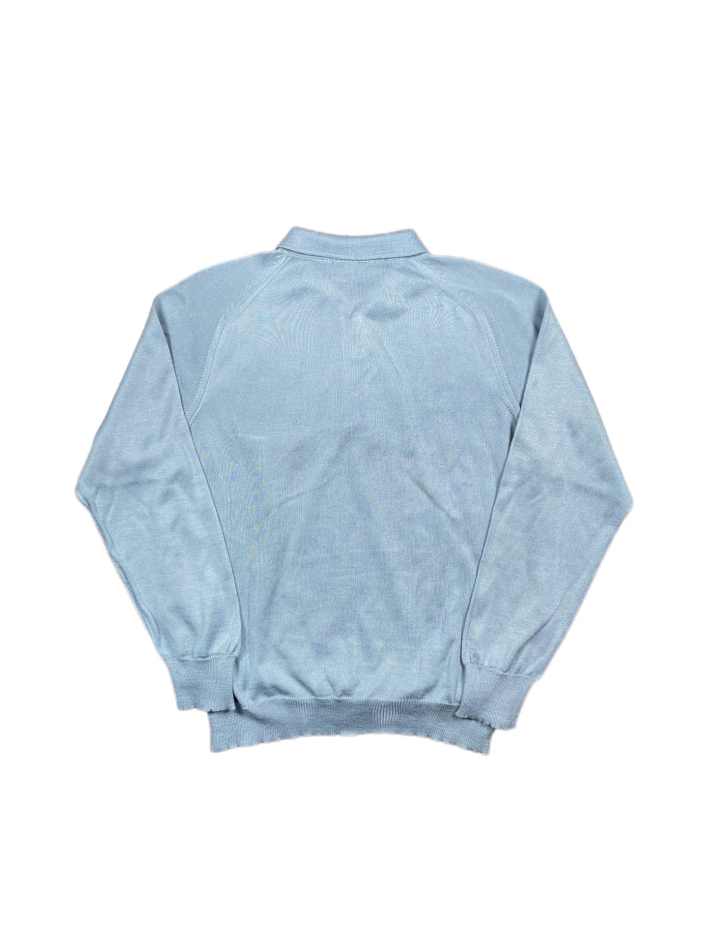 Vintage Pour Vous Knitted Zip Sweatshirt Blue - M/L