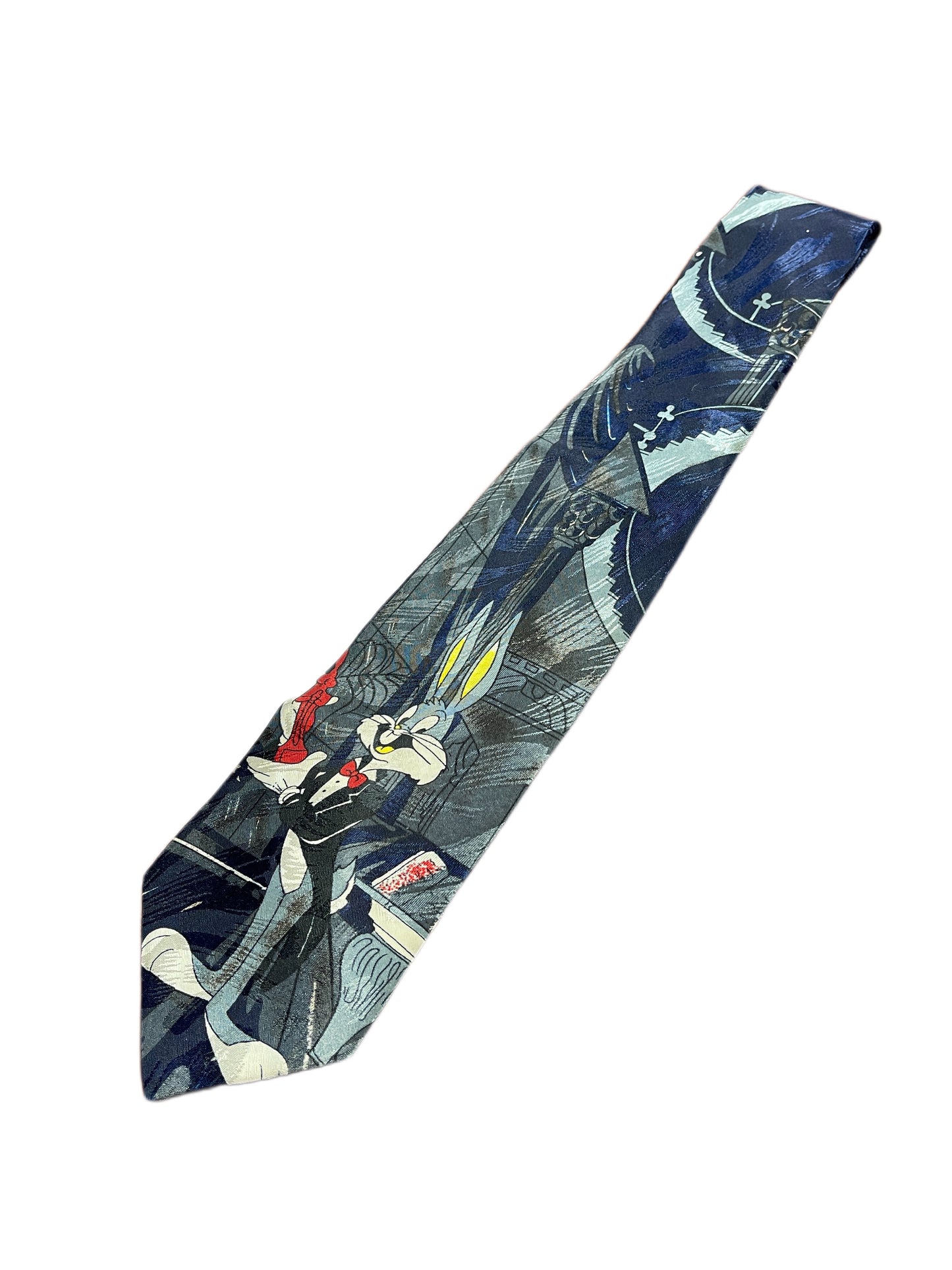 Vintage Bugs Bunny Tie Gray Unofficial