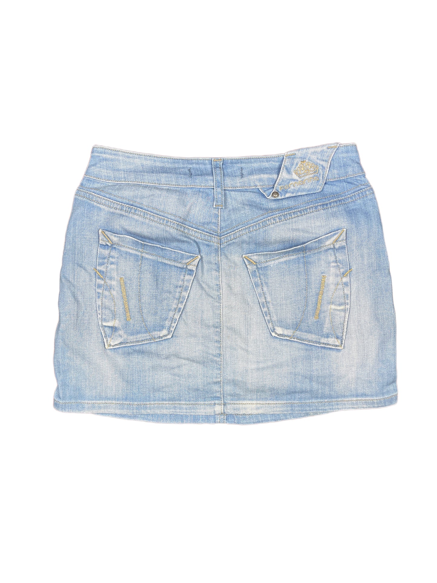Y2k Fornarina Denim Skirt Blue - S