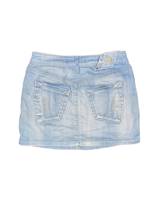 Y2k Fornarina Denim Skirt Blue - S
