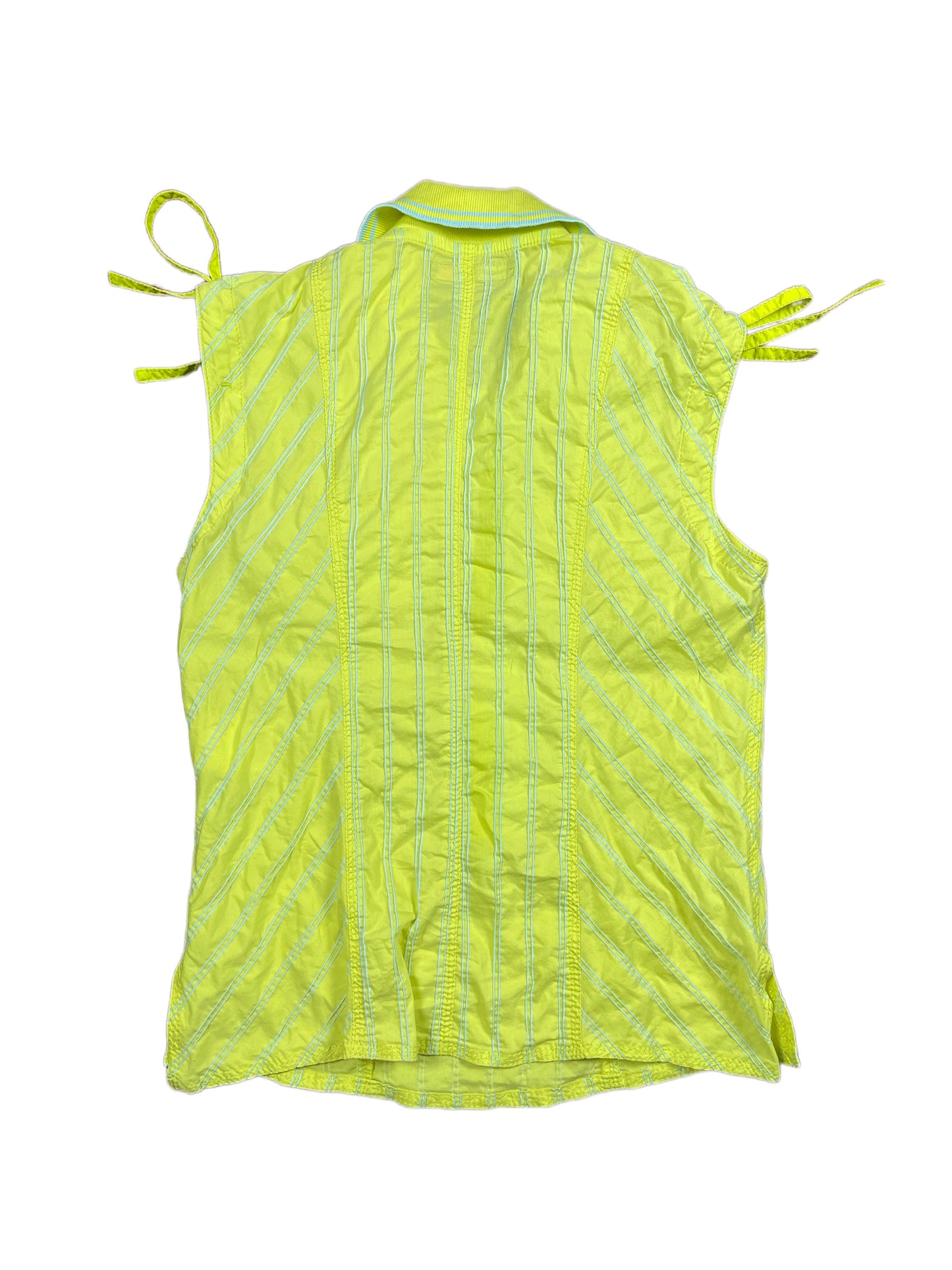 Y2k Marc Cain Sleeveless Top Green Blue - M/L