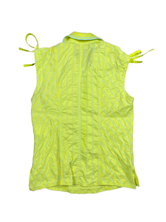 Y2k Marc Cain Sleeveless Top Green Blue - M/L