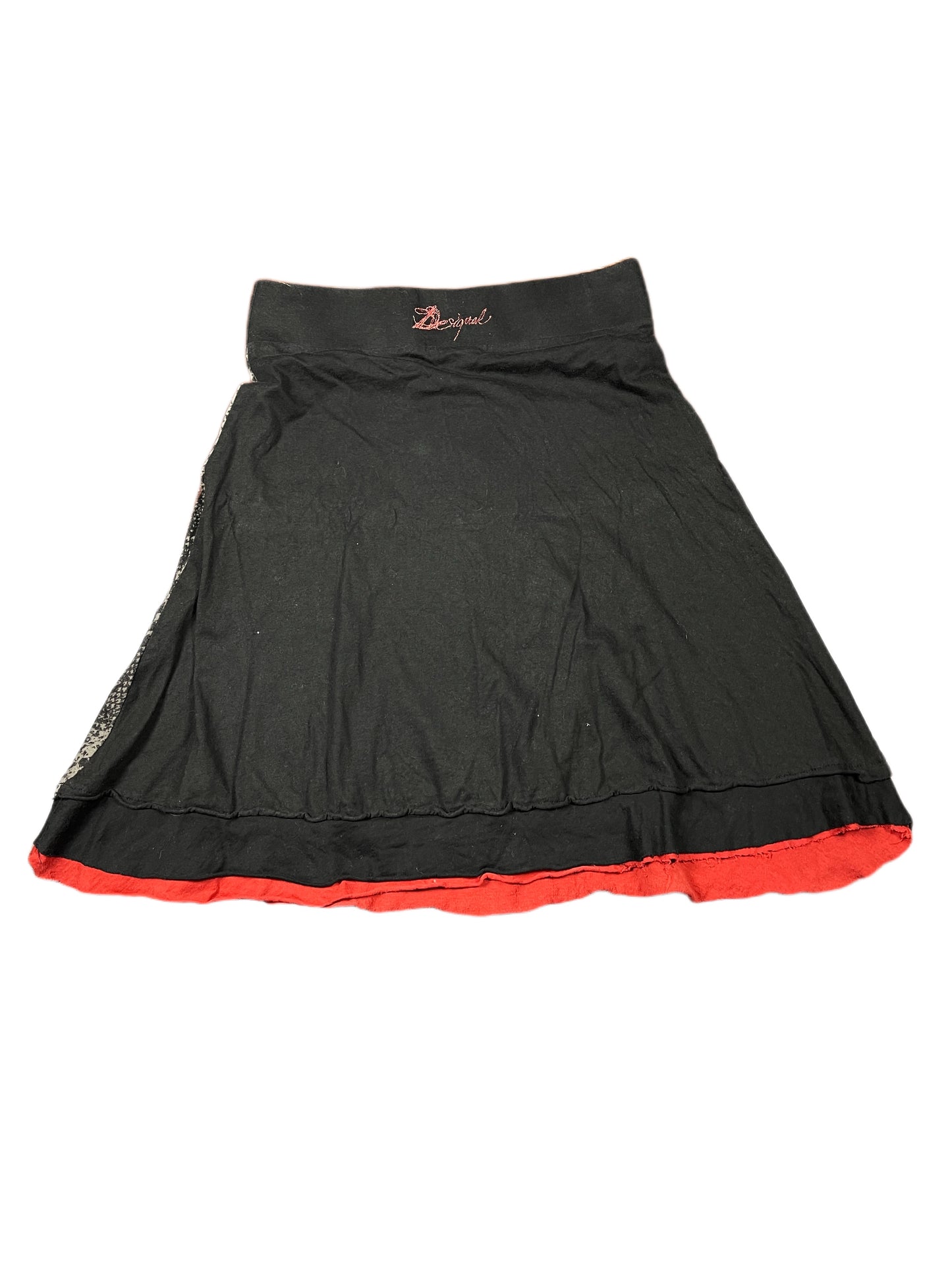Y2k Desigual Cloth Skirt Black Multicolor M