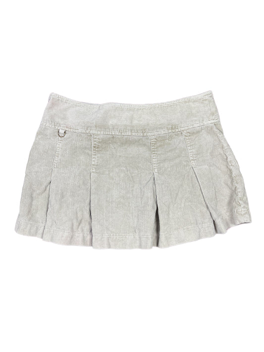 Zara Corduroy Skirt Cream - XS