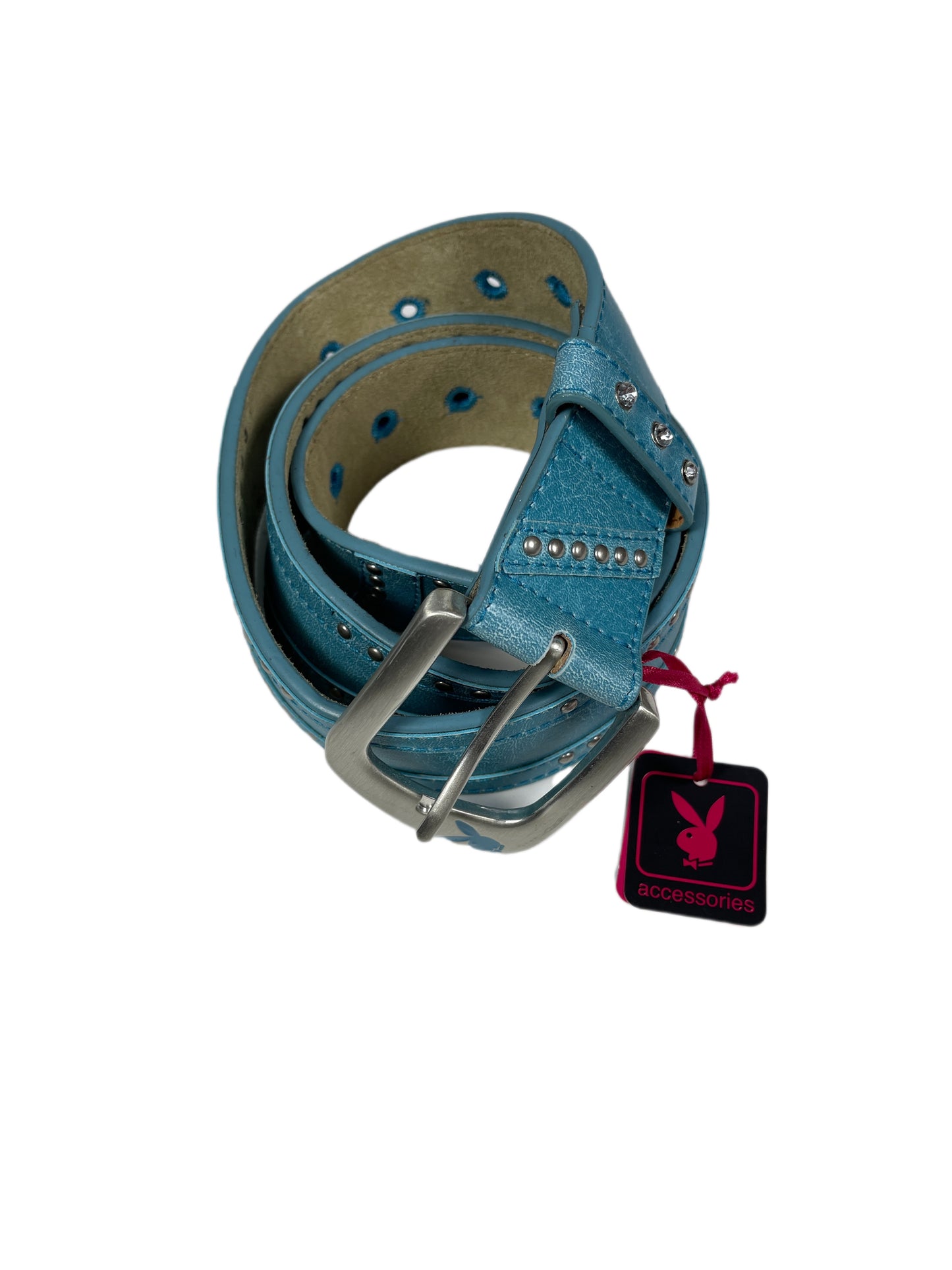 Y2k Playboy Belt Turquoise 2004