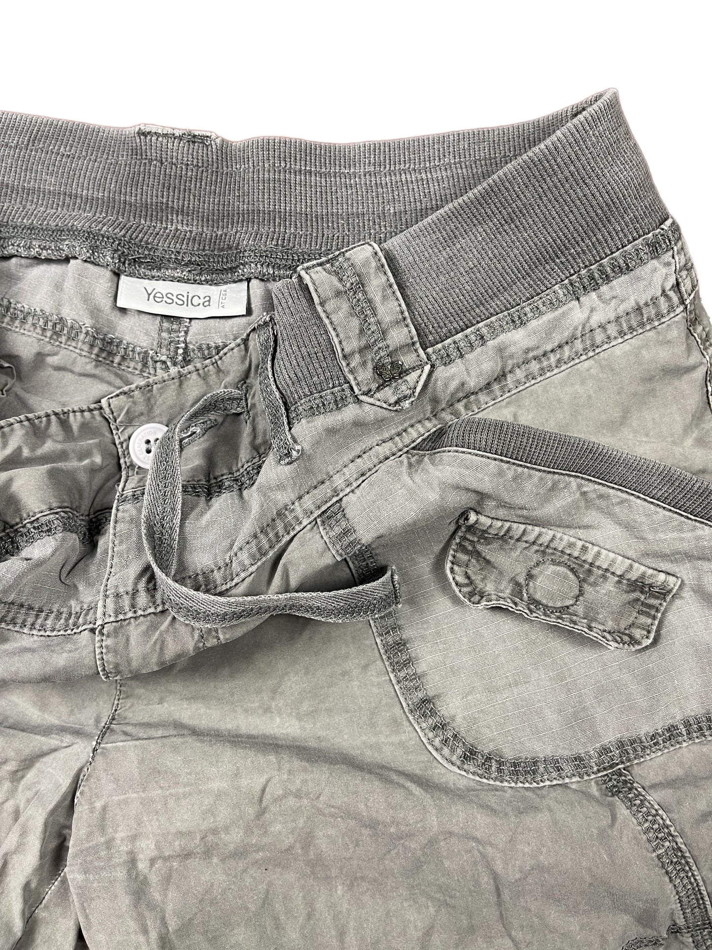 Y2k C&A Capri Cargo Pants Gray - M