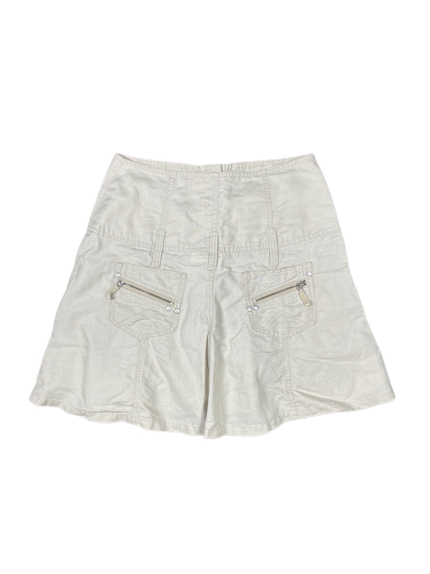 Y2k Camaieu Skirt Cream - S