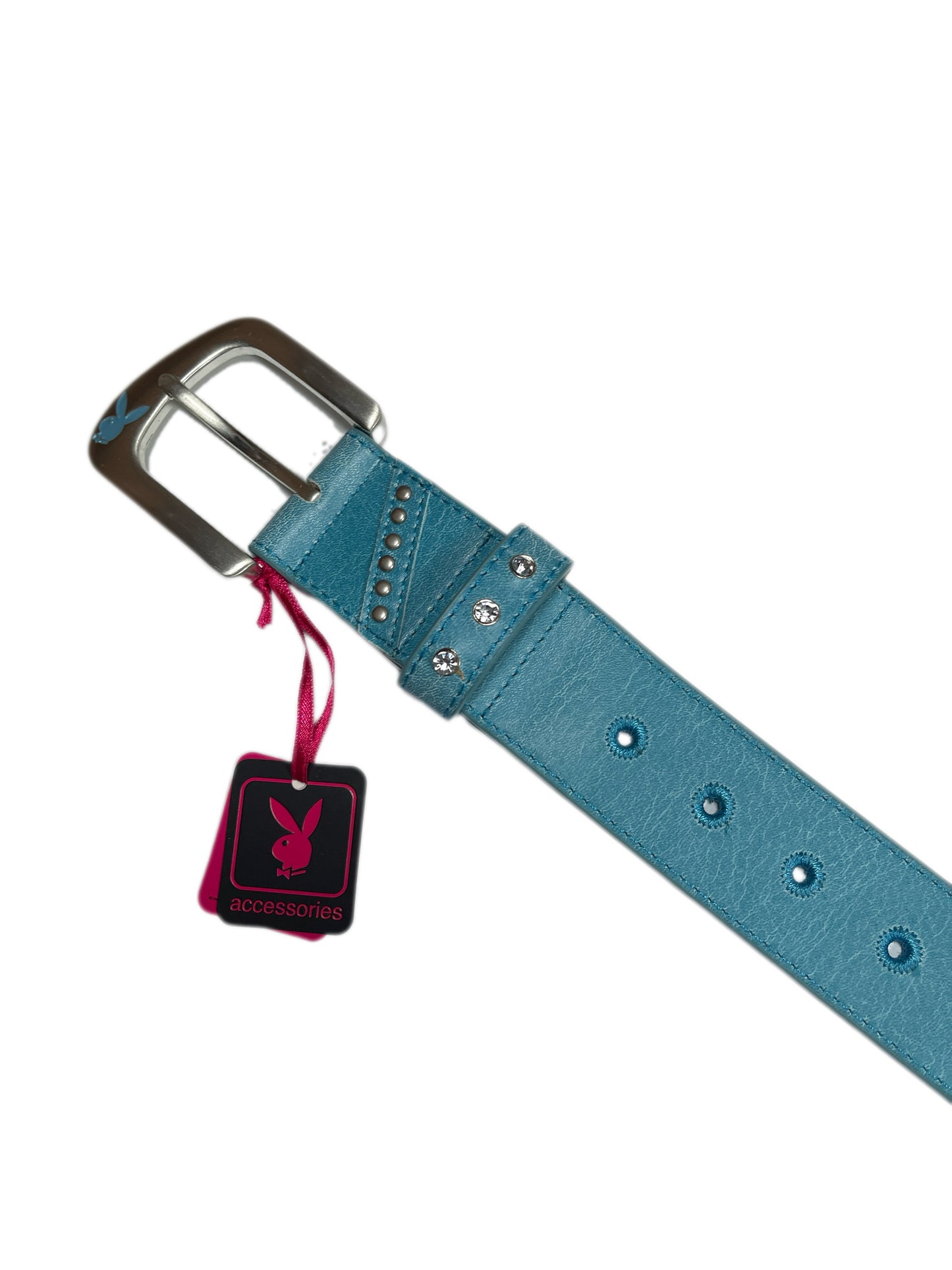 Y2k Playboy Belt Turquoise 2004