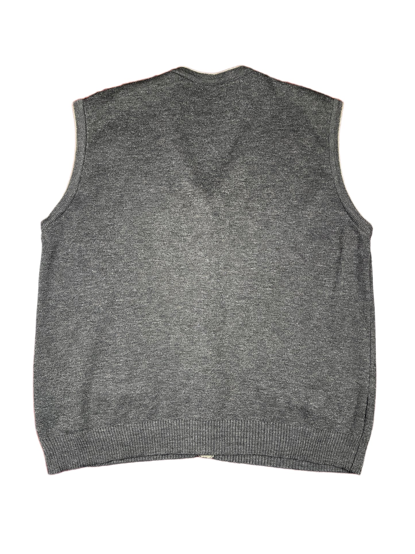 Vintage Sportman Knitted Vest Brown Green - XL