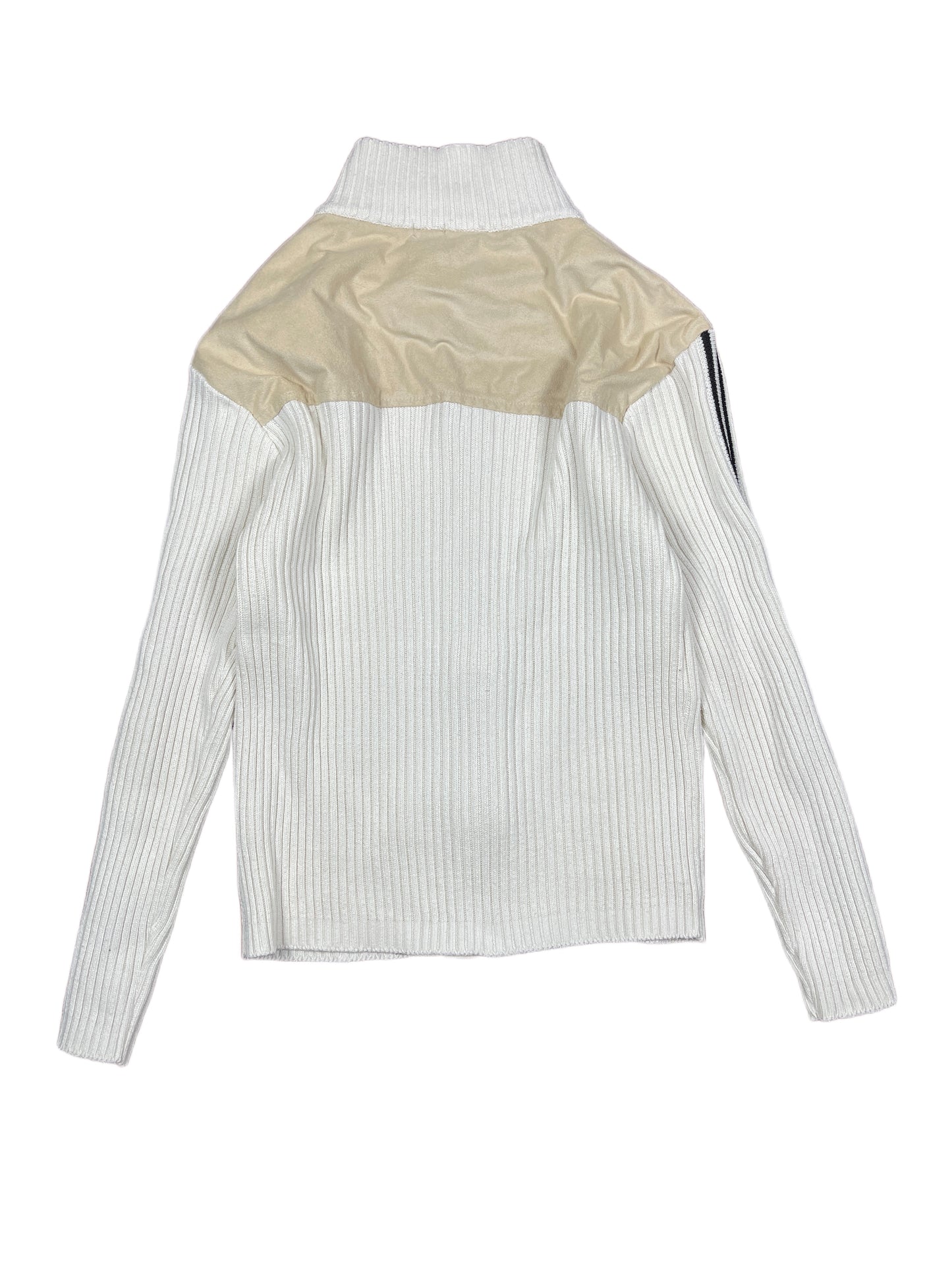 Y2k Colt Vision Zip Sweatshirt White Creme - L