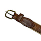 VIntage Reef Riders Belt Cotton Leather Brown Beige