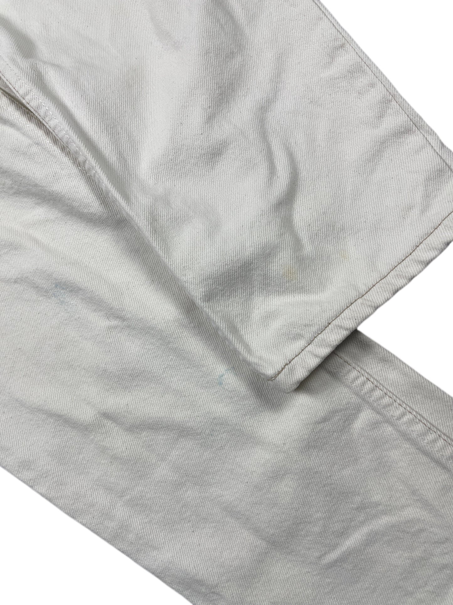 Vintage Levi's High Waist Denim Pants White - M
