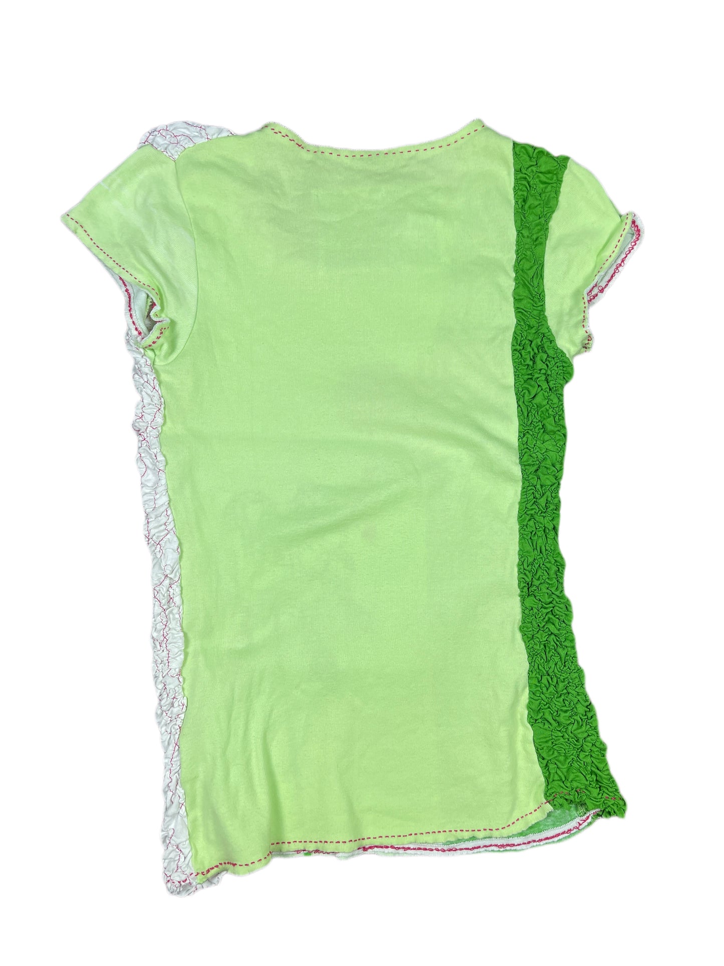 Y2k Paramita Short Sleeve Top Green - M
