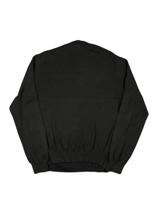 Vintage Polo Ralph Lauren Knitted Sweatshirt Black - XXL